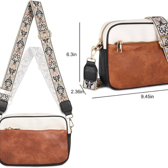 crossbody Bags for Women,Trendy Shoulder Vegan Leather Handbags, Satchel Purse w - Picture 6 of 8